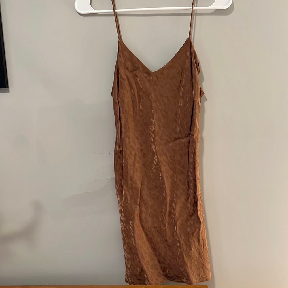 Topshop Cheetah Print Slip Dress